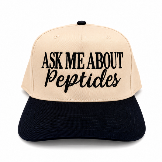 Ask me about peptides hat