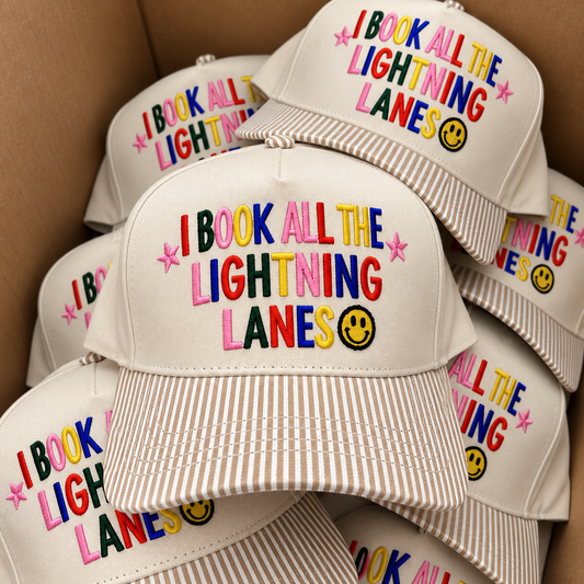 I Book All the Lightning Lanes Hat ⚡️🎀 -  Hat