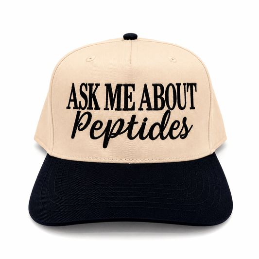 Ask me about peptides hat