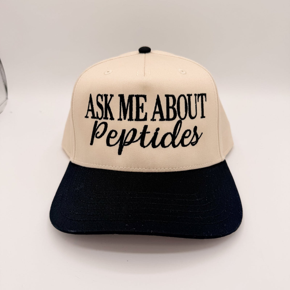 Ask me about peptides hat