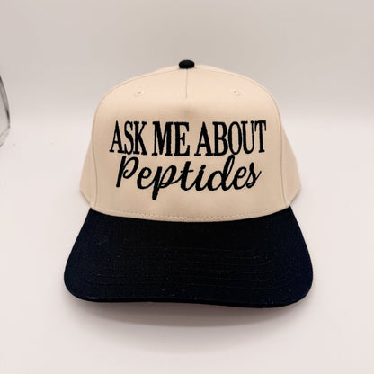 Ask me about peptides hat