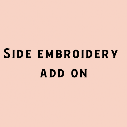 Custom Embroidered side/back add on- Trucker Hat