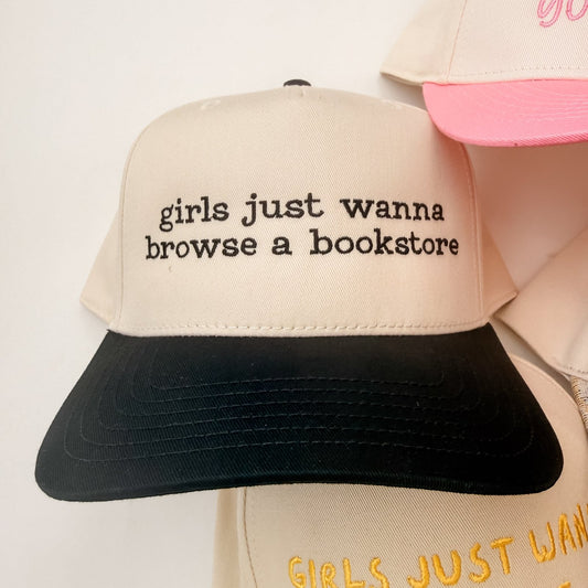 Girls just wanna browse a bookstore - Hat