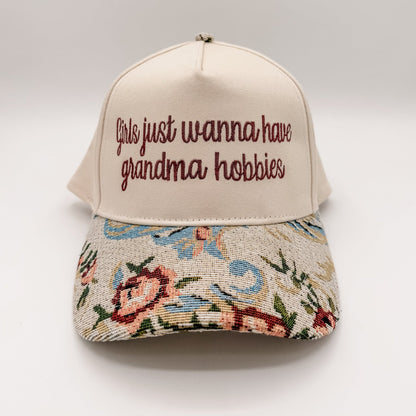 Girls just wanna have grandma hobbies - Hat