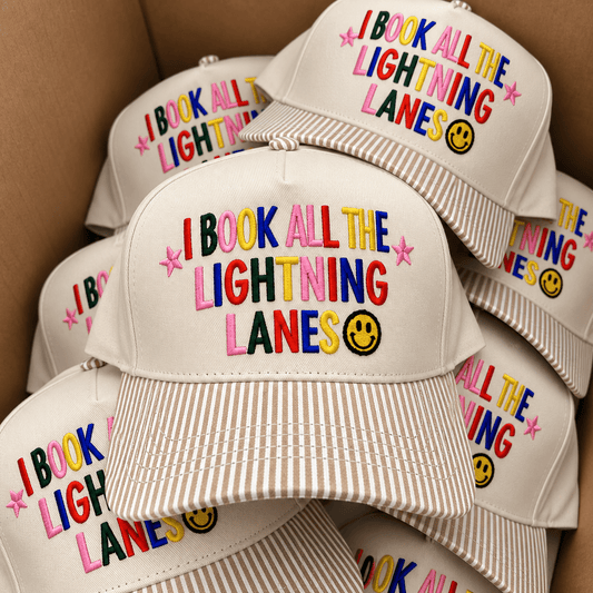 I Book All the Lightning Lanes Hat ⚡️🎀 -  Hat
