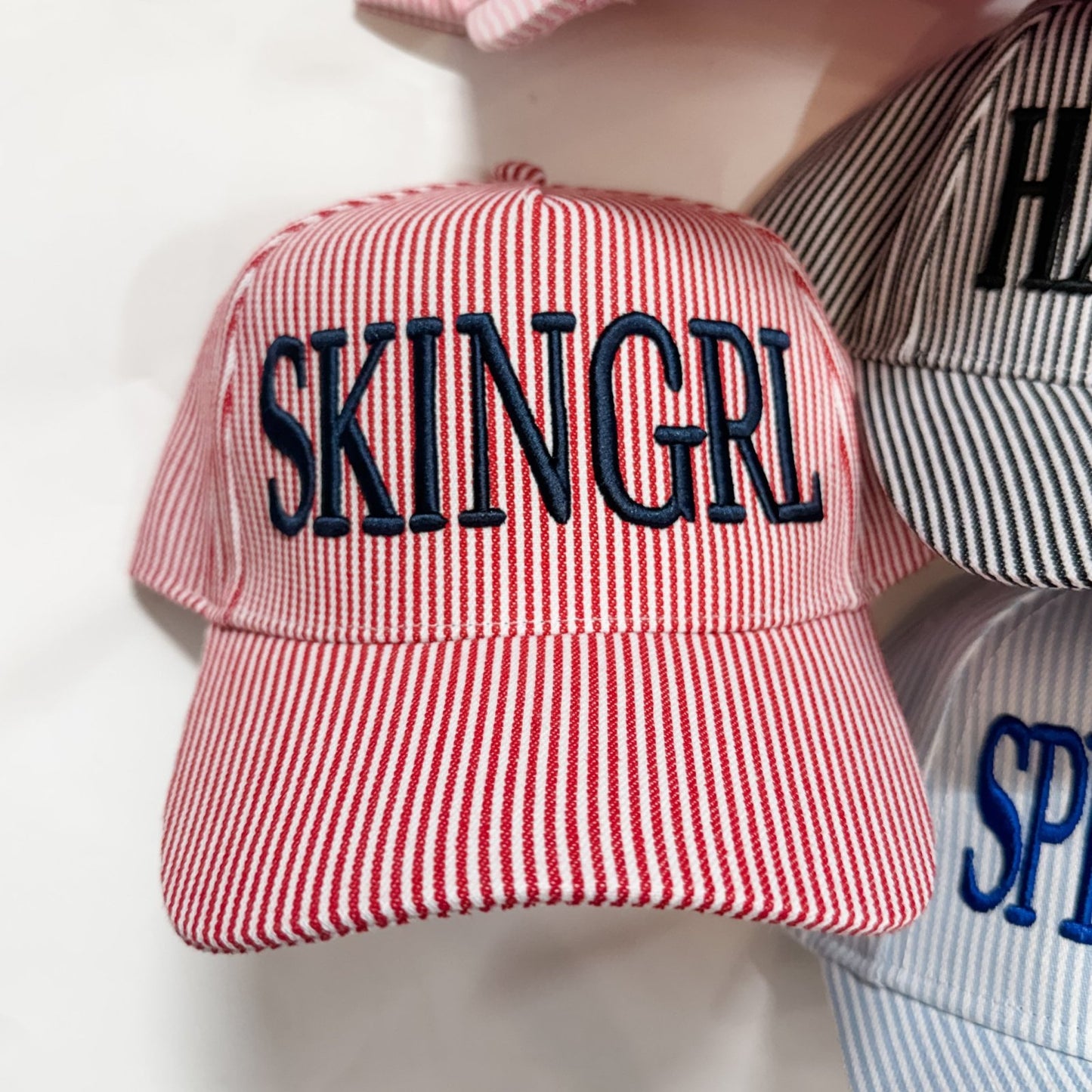 Striped GRL hat