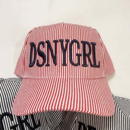Striped GRL hat